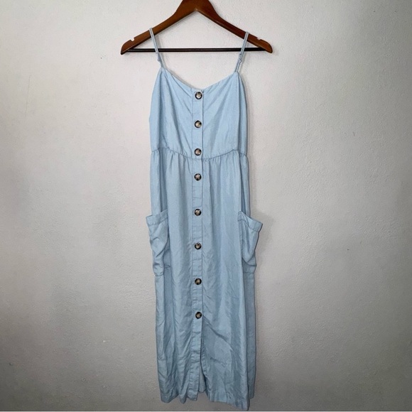Zara TRF Collection Light Blue Midi Dress - Picture 10 of 15